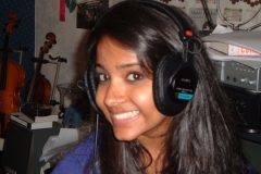 Shoba Narayan (Dance Club Soloist) in Recording Studio